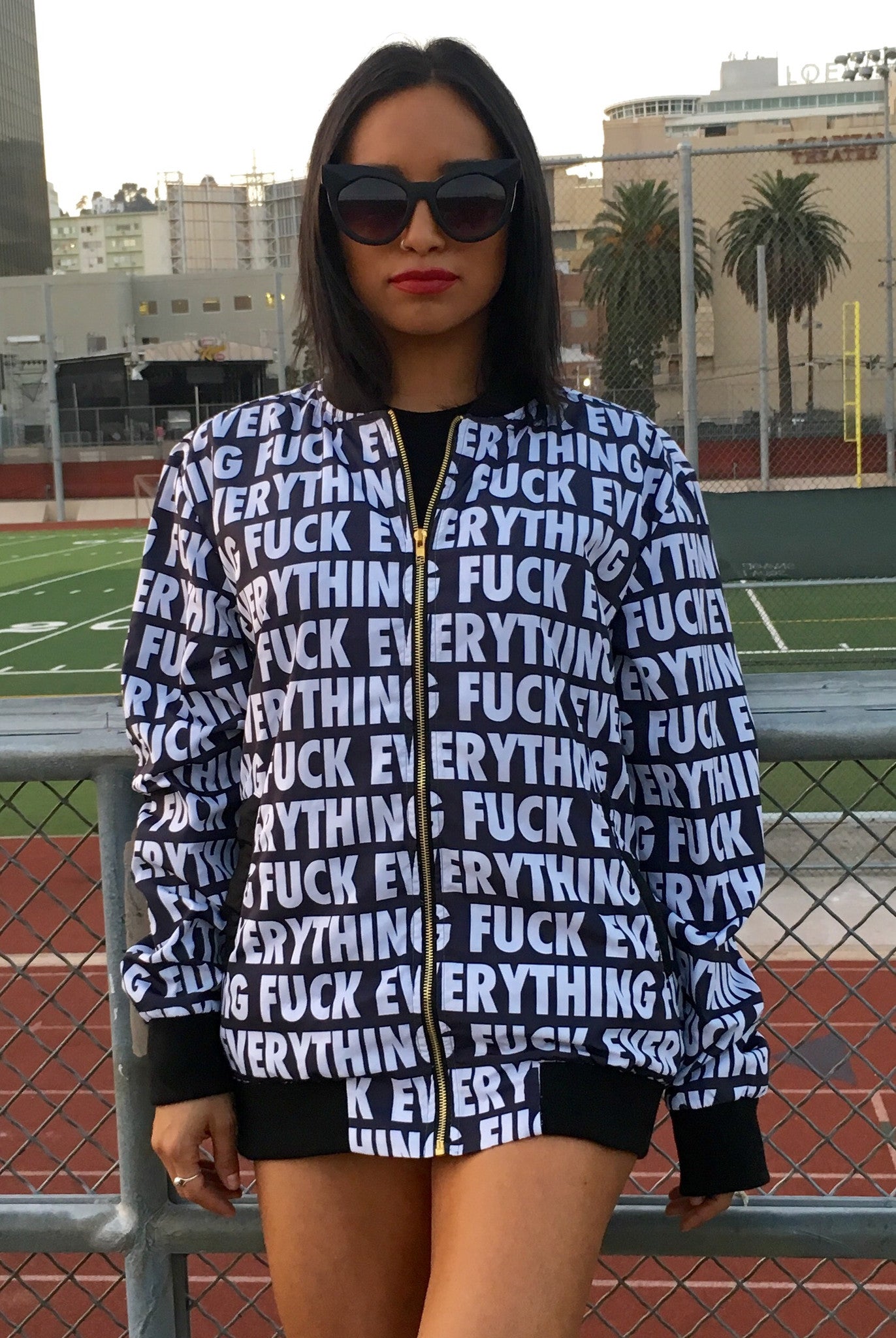 FE oversized Bomber Jacket